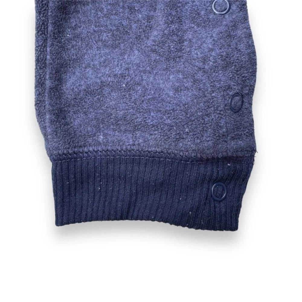 Carter's Fleece Outfit Blue 12M Raccoon Hood Footless